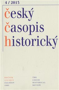 Český časopis historický 4/2013