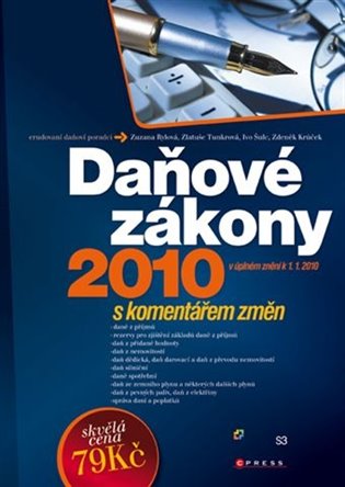 Kniha Daňové zákony 2010. s komentářem změn