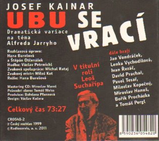 Ubu se vrací koupíte na Kosmas.cz