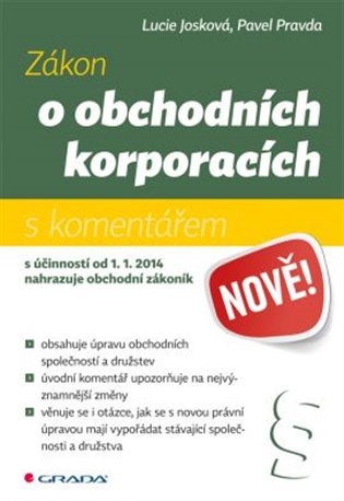 Zákon o obchodních korporacích koupíte na Kosmas.cz