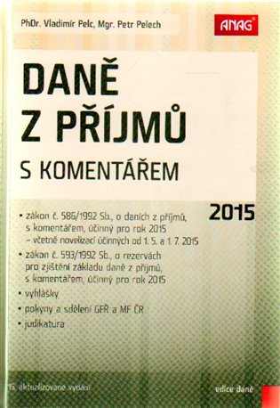 Kniha Daně z příjmů s komentářem 2015