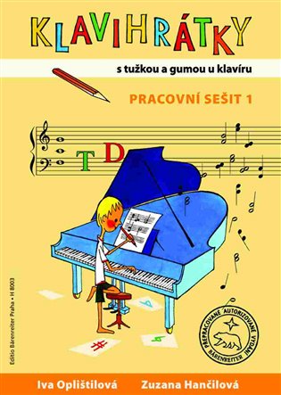 Klavihrátky - s tužkou a gumou u klavíru - pracovní sešit 1