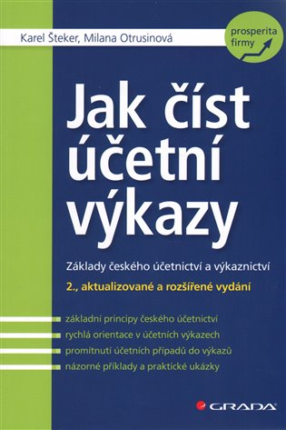 Jak číst účetní výkazy. Základy českého účetnictví a výkaznictví koupíte na Kosmas.cz