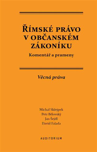 Římské právo v občanském zákoníku koupíte na Kosmas.cz