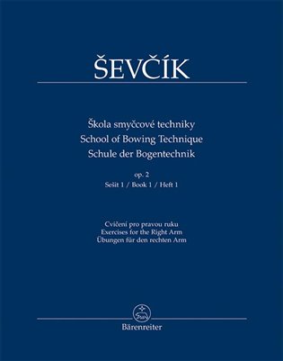 Škola smyčcové techniky op. 2, Sešit 1 - Cvičení pro pravou ruku