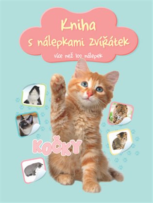 Kniha Kniha s nálepkami zvířátek Kočky