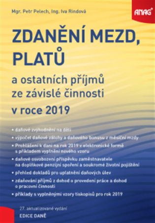 Kniha Zdanění mezd, platů a ostatních příjmů ze závislé činnosti v roce 2019