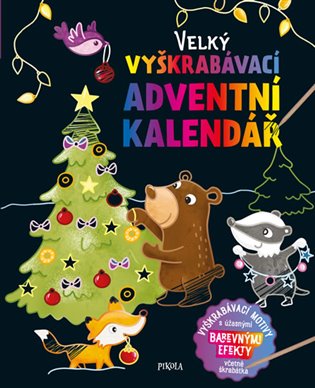Kniha Velký vyškrabávací adventní kalendář