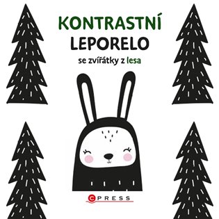 Kontrastní leporelo se zvířátky z lesa - kol.