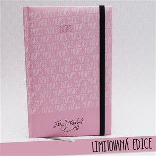 Notes A5 Eva S.Burešová - linka / růžový