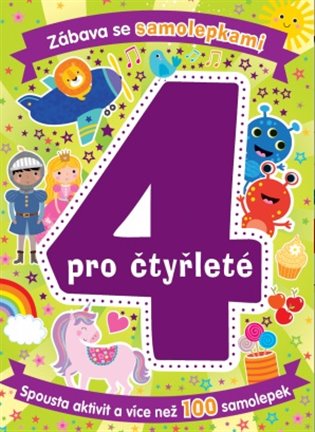 Kniha Zábava se samolepkami pro čtyřleté