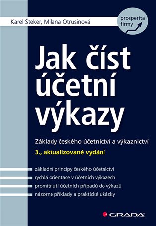 Jak číst účetní výkazy - Základy českého účetnictví a výkaznictví koupíte na Kosmas.cz