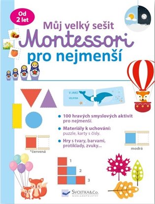 Kniha Můj velký sešit Montessori pro nejmenší