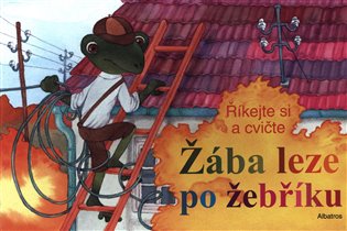Žába leze po žebříku