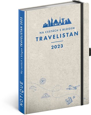 Kniha Cestovatelský diář Travelistan 2023