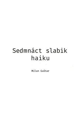 Sedmnáct slabik haiku
