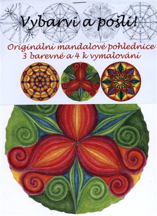 Kniha Mandalové pohlednice - Vybarvi a pošli