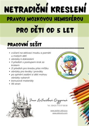 Netradiční kreslení pravou mozkovou hemisférou koupíte na Kosmas.cz