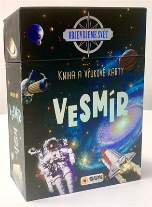 Kniha Kniha a výukové karty Vesmír