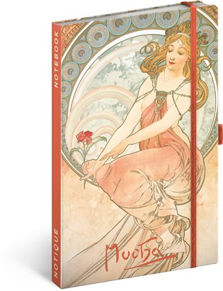 Notes Alfons Mucha – Malířství, linkovaný