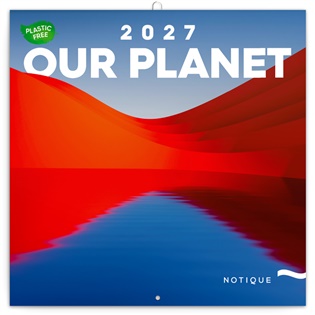 Poznámkový kalendář Naše Planeta 2027, PLASTIC FREE