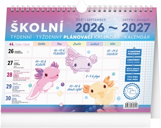 Školní plánovací kalendář s háčkem 2027